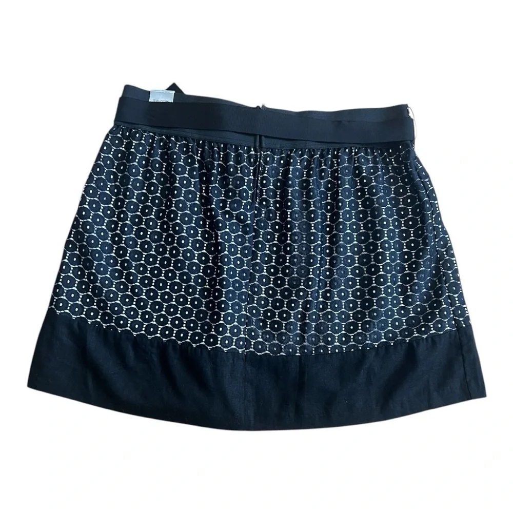 Maurices NWT Black & White Mini Skirt Size XL